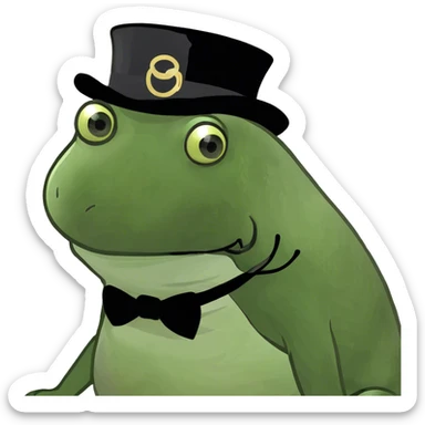 Bob the bufo  sticker