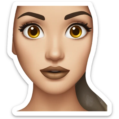 Megan fox with brown eyes sticker