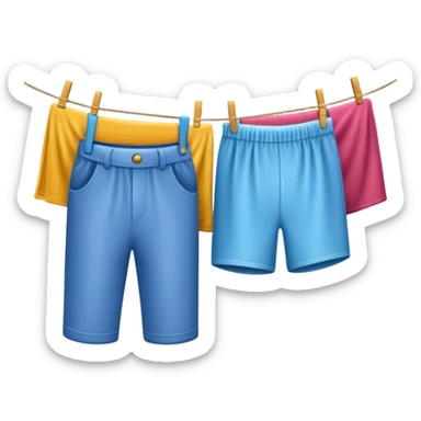 Hanging Laundry sticker