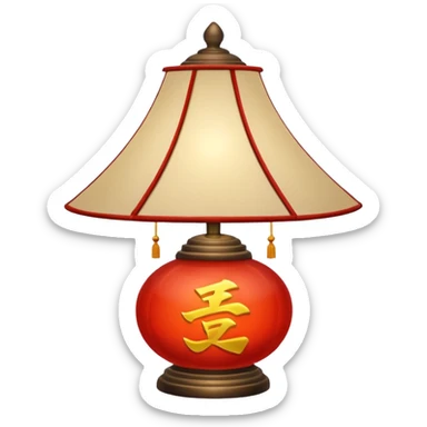 chinese lamp sticker