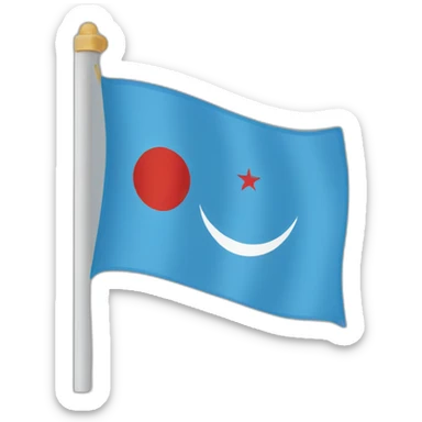 Uyghur flag sticker