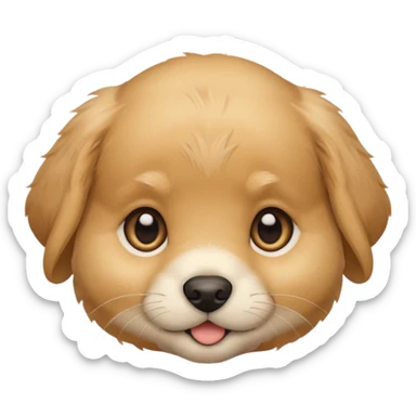 Golden Baby puppy face 🐶 sticker