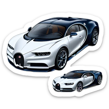 Bugatti Chiron car sticker