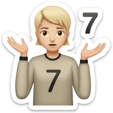 Putting the 🤷 with the sex on the left and seven on the right sticker