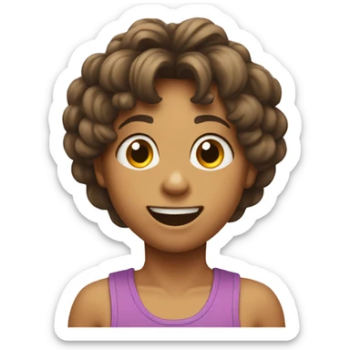 child doing jumping jacks  sticker