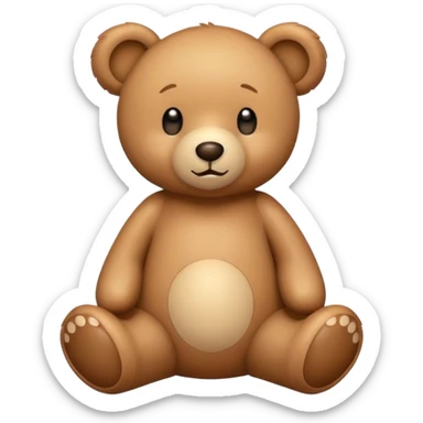 Light brown teddy bear  sticker