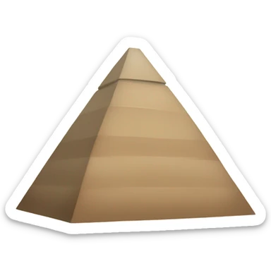 Pyramid with legs and arms sticker