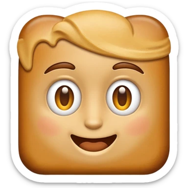 Create an emoji-style illustration of a tequeño, a traditional Venezuelan snack. It should look like a small, golden-brown, fried cheese stick with a smooth, slightly crispy exterior. Match modern emoji aesthetics sticker