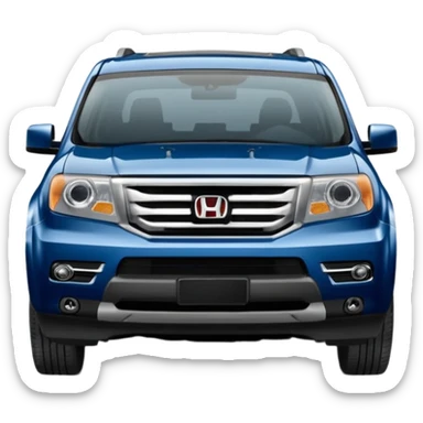 Blue 2013 Honda pilot  sticker