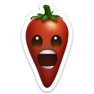 dark tomato sticker