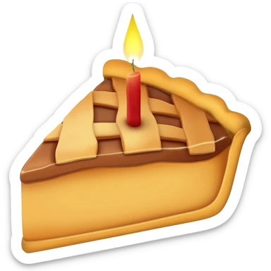 thanksgiving pie celebration sticker