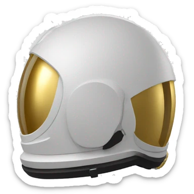astronaut helmet only with gold visor sticker