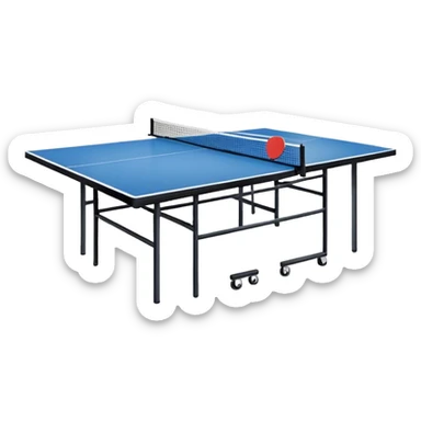 Sad ping Pong table sticker