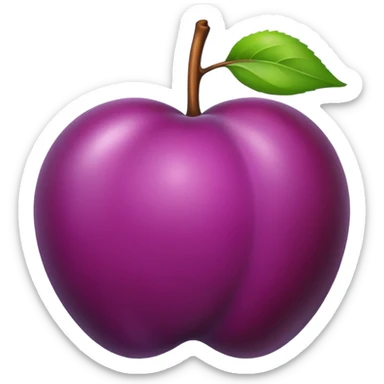 plum sticker
