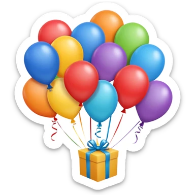 birthday greeting card sticker