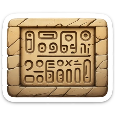 Hieroglyphs sticker
