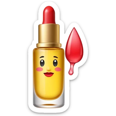 Lip oil sticker