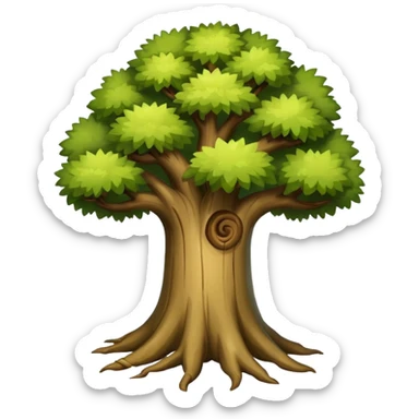 old tree  sticker