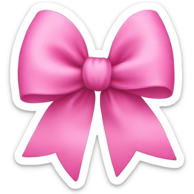 pink bow sticker