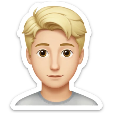 Milo Manheim, young male actor with blonde hair sticker