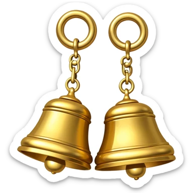 traditional Indian ghungroo ankle bells used in classical dance sticker