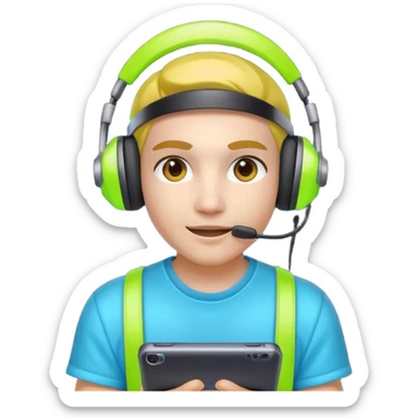 Neon Visor Gamers sticker