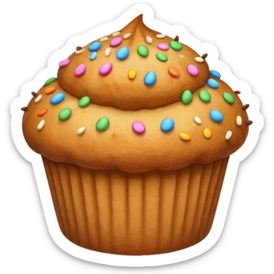 Cute muffin sticker