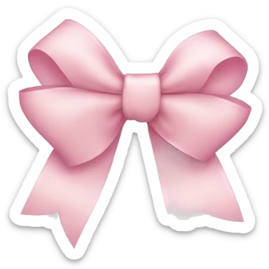 Light pink bow sticker