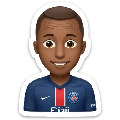 Matuidi's face winking PSG theme sticker