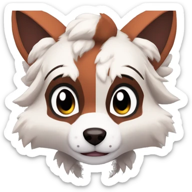 Lycanroc Vulpix Rocruff Furret Zigzagoon sticker