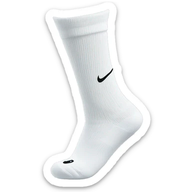 white nike socks sticker