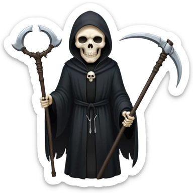 Grim reaper with site sticker