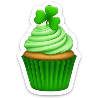 hppy st patrick day cupcake sticker