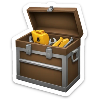 opened toolbox sticker