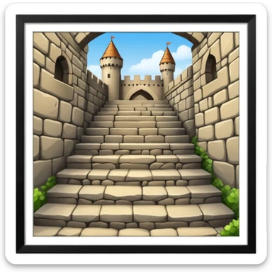 stairs castle  sticker