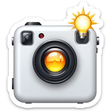 Camera flash sticker