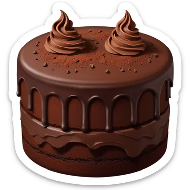 Chocolate cake sticker