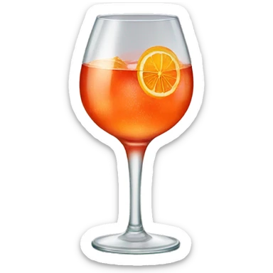 Glass of spritz sticker