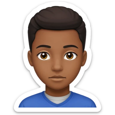 American black highschool student sticker