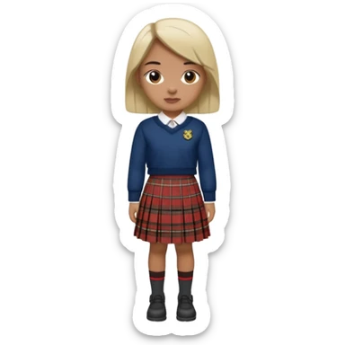  scottish skirt sticker