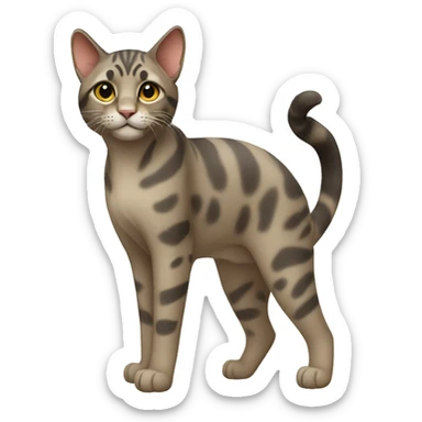 Serengeti Cat Full Body sticker