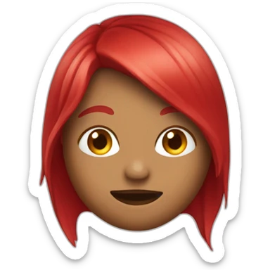 burbujas color rojo sticker