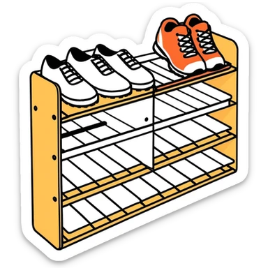 Shoe organizer  sticker