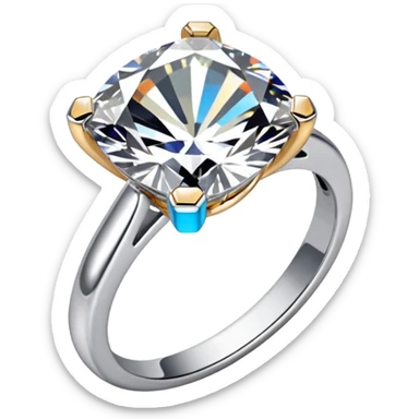 shiny daimond ring sticker