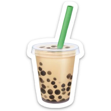 Bubble tea sticker