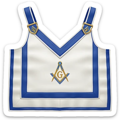 Masonic apron sticker