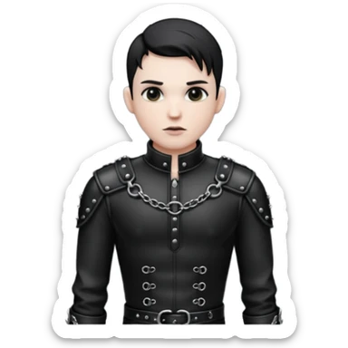 Male BDSM clothing, only the clothing is retained, excluding the head and body. sticker