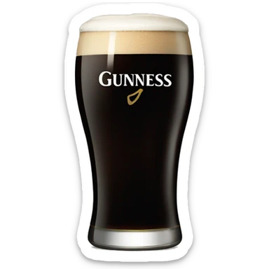 Guinness split the g  sticker