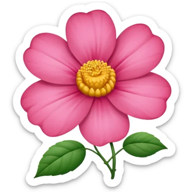 Flor rosada sticker