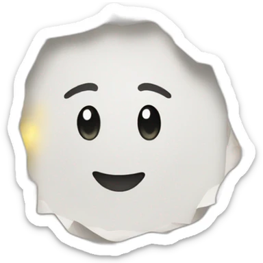 sparkles around paper sticker